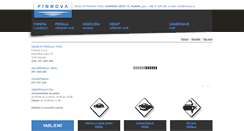 Desktop Screenshot of finnova.si